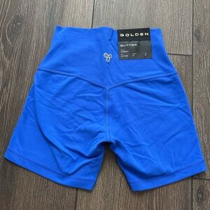 NWT JAZZ BLUE Aritzia Golden Butter Cheeky high rise bike short 5”